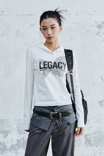 (W) LEGACY HOODED LONG SLEEVE